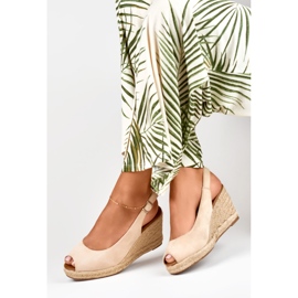 Espadrillor i beige mocka för kvinnor 1