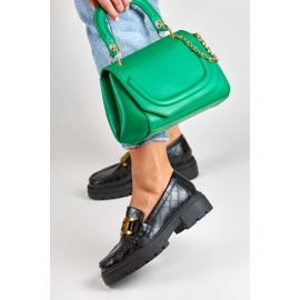 La.Fi Svarta loafers på plattformen 2