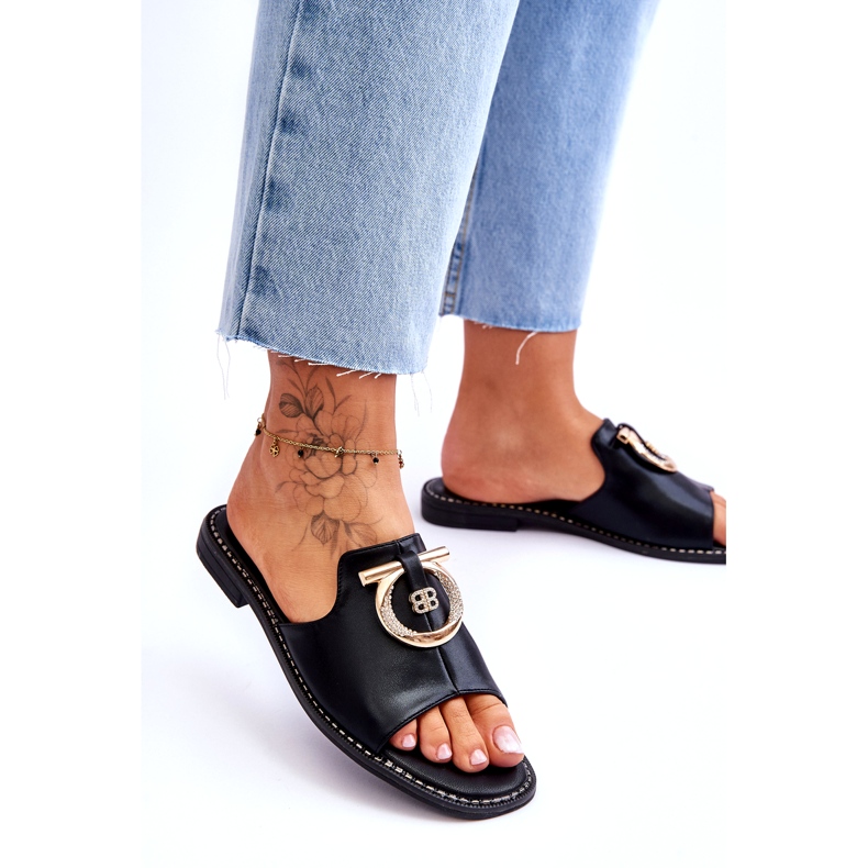 Lädertofflor Komfortskor S.Barski KV-2775-32 Svart 3