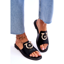 Lädertofflor Komfortskor S.Barski KV-2775-32 Svart 4