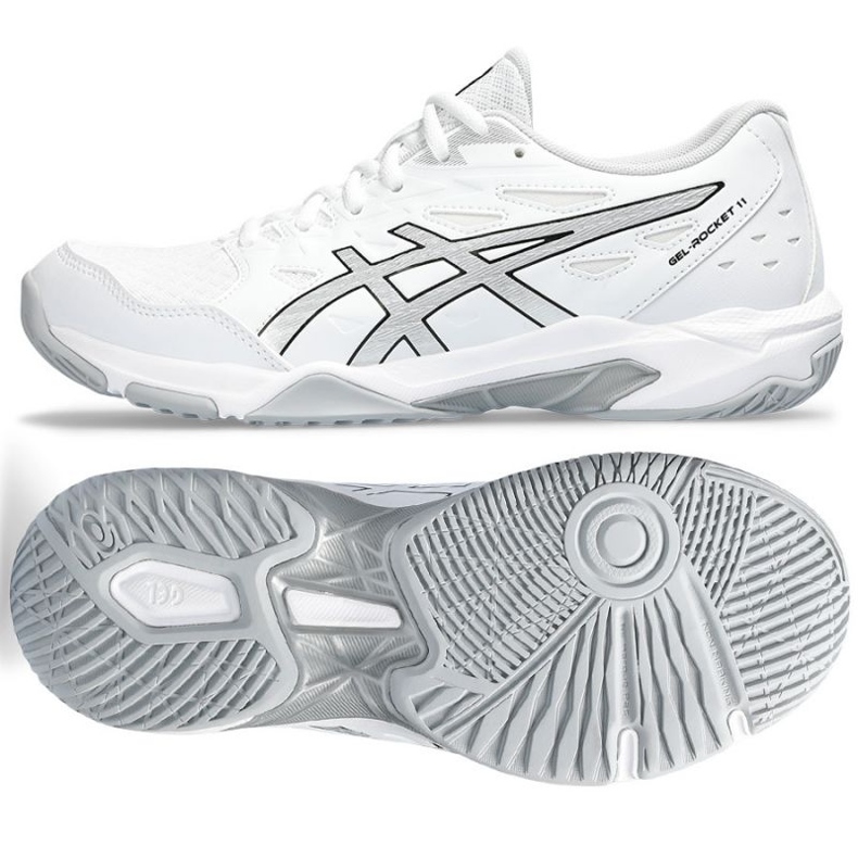 Asics Gel-Rocket 11 W 1072A093 101 volleybollskor vit vit 1
