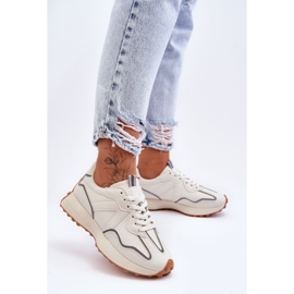 FJ1 Sportskor dam Beige Faro vit 1