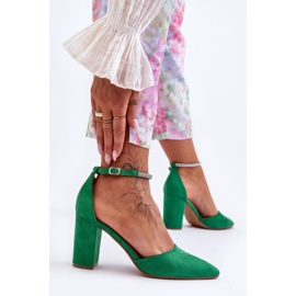 Mockapumpar med grön diamant Cubic Zirconia 2