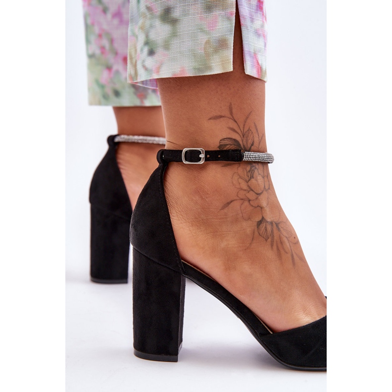 Black Diamond Mockapumpar med Cubic Zirconia svart 2