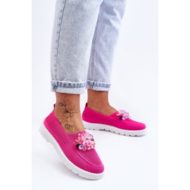 PM1 Slip-On Sneakers för kvinnor med stenar Fuchsia Enkel rosa 1