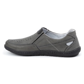 Olivier Grå lädersoffor för män för sommaren 602 1