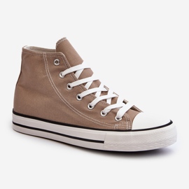 FR1 Klassiska High Top Sneakers Damer Beige Remos 2