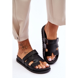 Klassiska svarta Molie-tofflor för kvinnor 1