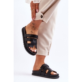 Klassiska svarta Molie-tofflor för kvinnor 2