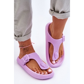 Damflipflops i skum, lila Apollo violett 2