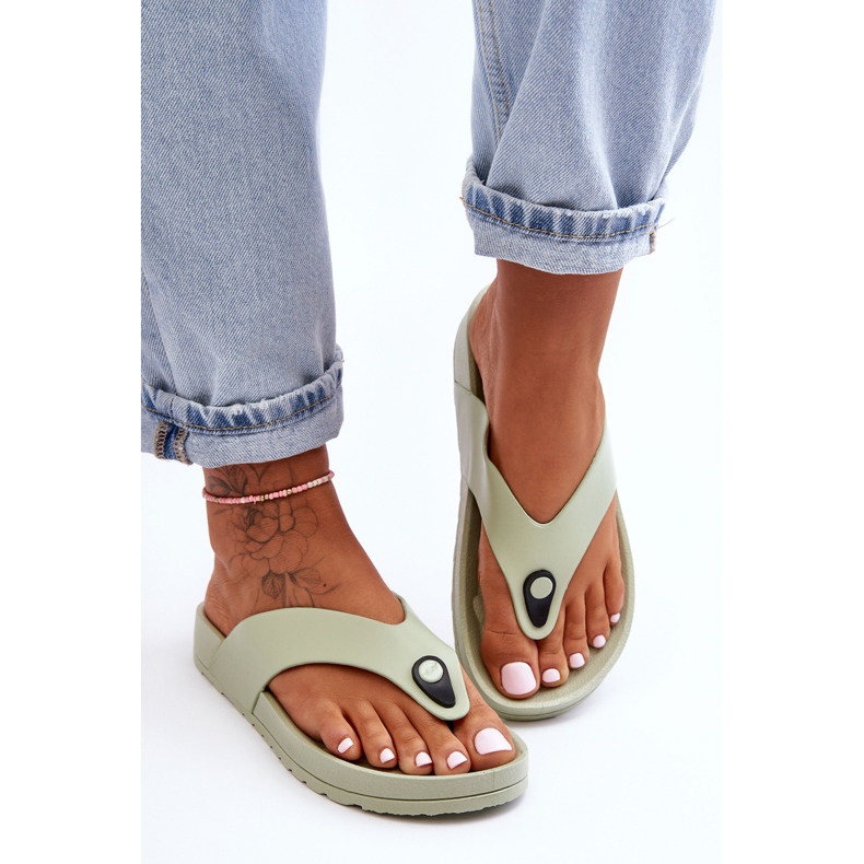 Flip Flops för kvinnor Grön Bellitta 1