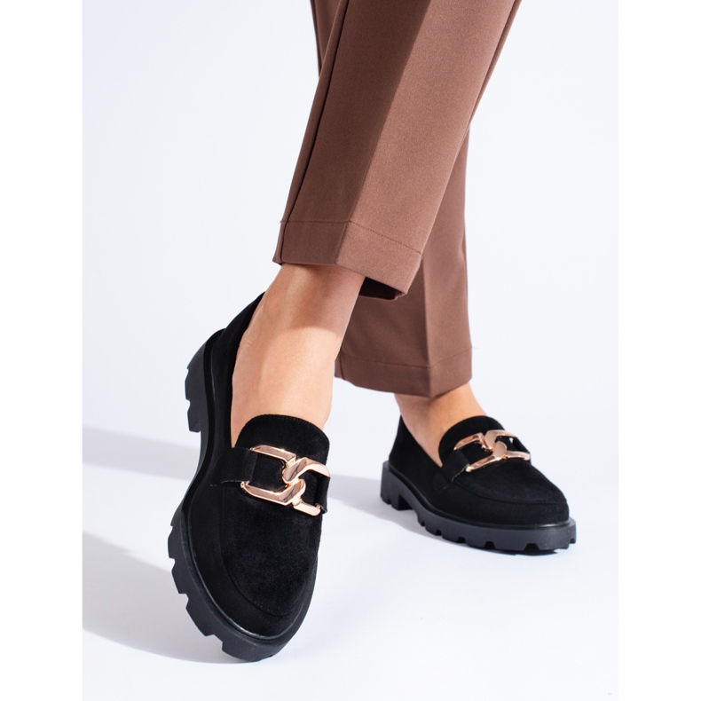 Svarta mockaboots med kedja från Shelovet 1