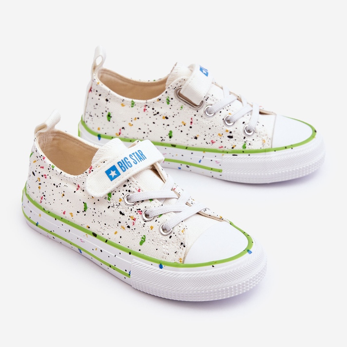 Sneakers med kardborreband för barn Big Star LL374062 Vit 1