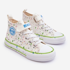 Mönstrade sneakers för barn Big Star LL374049 Vit 1