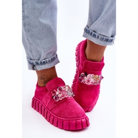 PS1 Fashionabla Slip-On sportskor med Fuchsia Desire dekoration rosa 1