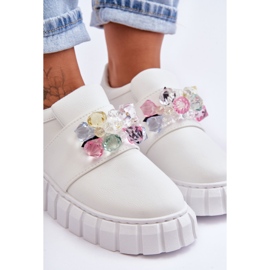 PS1 Fashionabla Slip-On sportskor med vit Desire dekoration 2