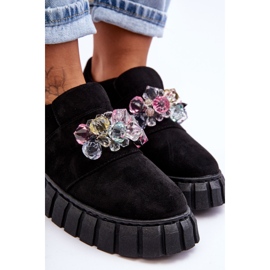 PS1 Fashionabla Slip-On sportskor med svart Desire dekoration 2