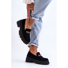 PS1 Slip-on Loafers i mocka för kvinnor Svart Pure Love 2