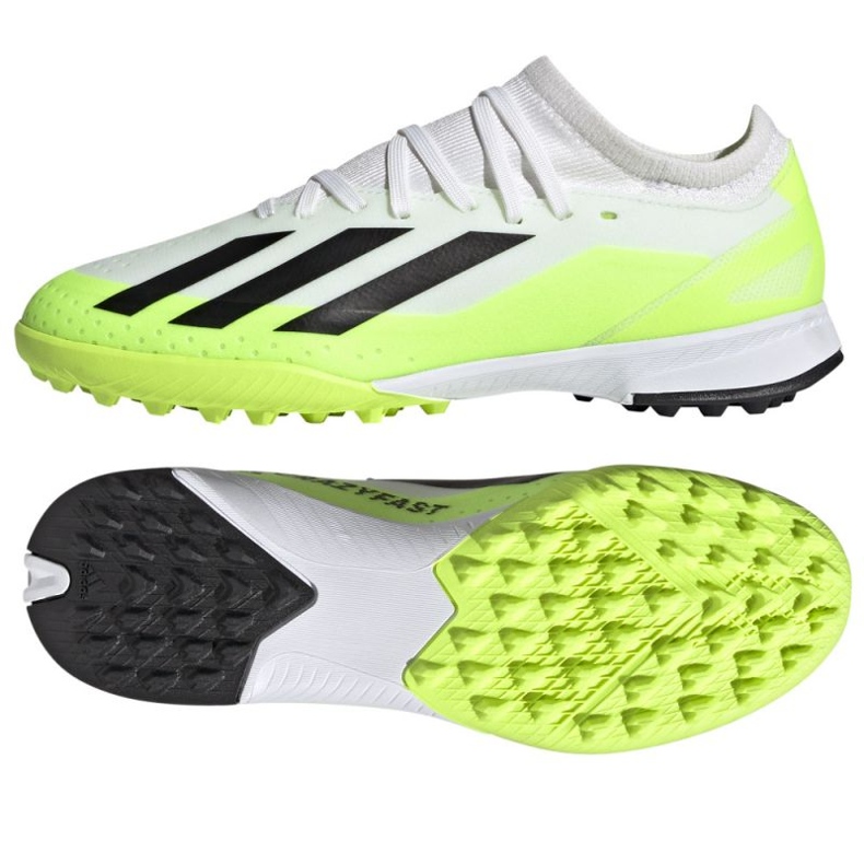 Adidas X Crazyfast.3 Tf Jr IE1568 fotbollsskor vit vit 1