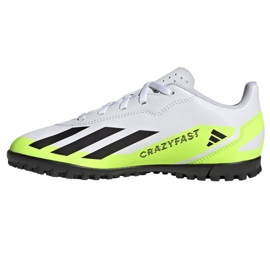 Adidas X Crazyfast.4 Tf Jr IE4066 fotbollsskor vit vit 1