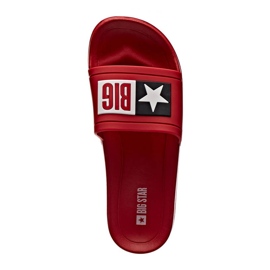 Red Big Star DD274A267 röda gummi strandtofflor 1