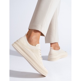 Textilsneakers för damer Shelovet beige 1
