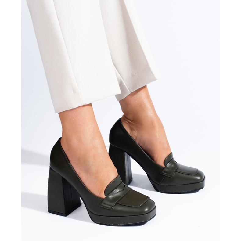 Mörkgröna brogues från Shelovet 1