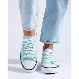 Shelovet klassiska mint sneakers grön 1