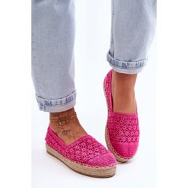 PG1 Dam Openwork Espadrilles Rosa One Lover 1