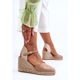 PG1 Mocka Wedge Sandaler Beige Selfoss 1