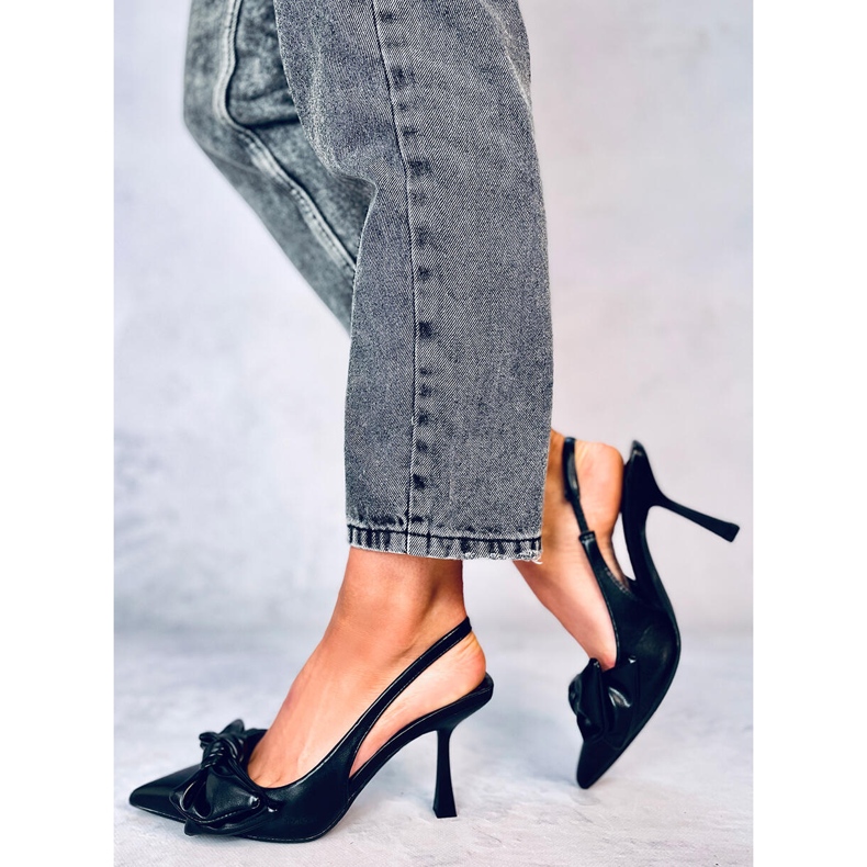 Öppen hälpumps Deluna Black svart 2