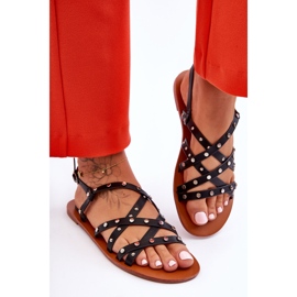 Damsandaler Med Ornament Svart Alemona 2