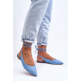 PG1 Strappy Ballerinas dam Blå Lilly Ann 2