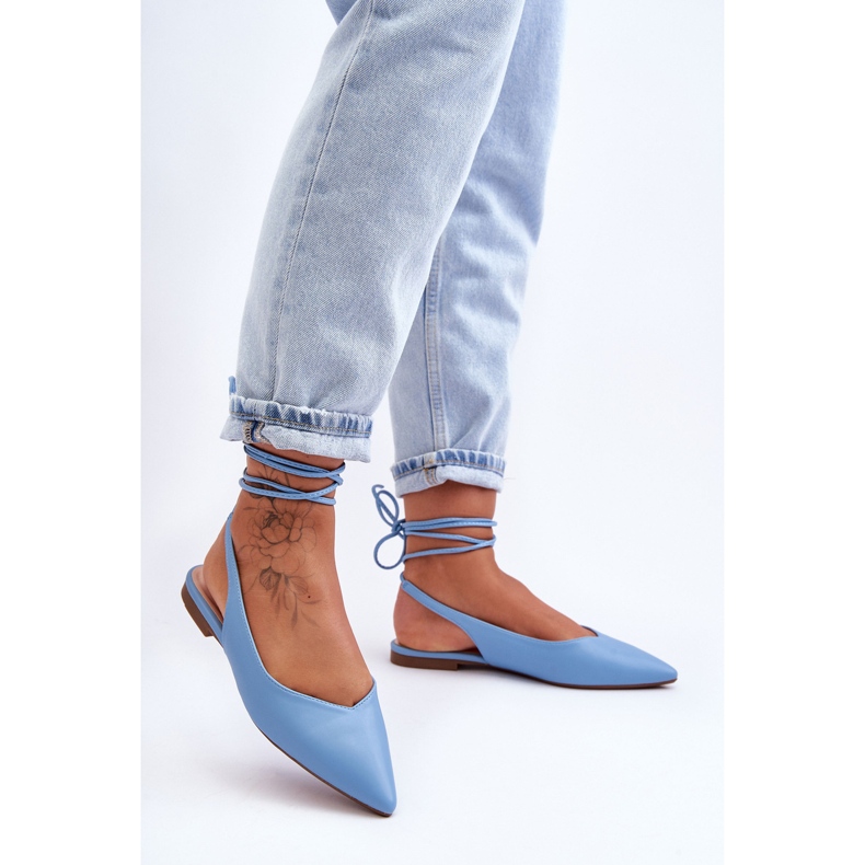 PG1 Strappy Ballerinas dam Blå Lilly Ann 2