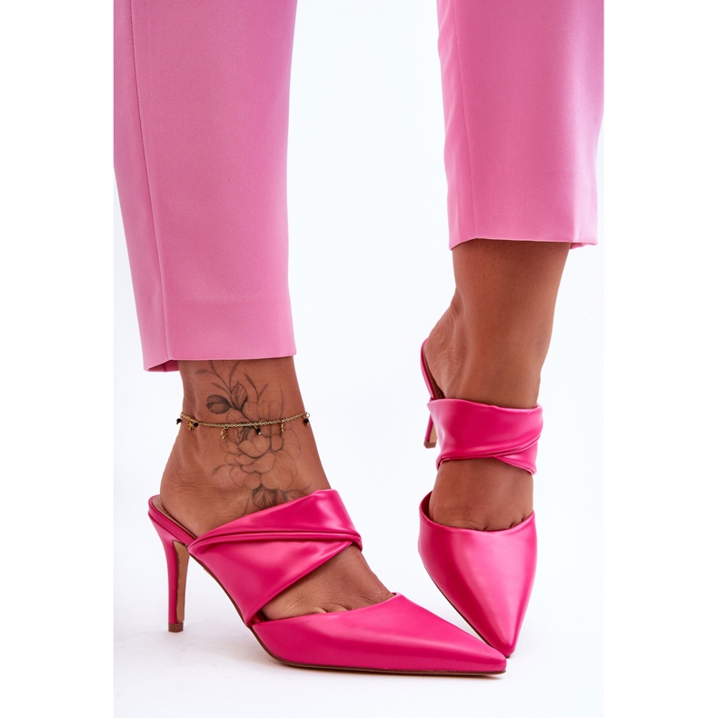 Flip Flops i läder Fuchsia Aveline rosa 1 Flip Flops i läder Fuchsia Aveline rosa 1