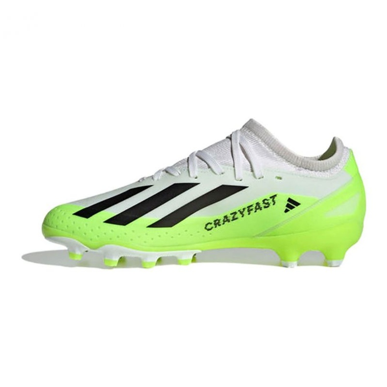 Adidas X Crazyfast.3 Mg Jr IE1567 fotbollsskor vit vit 1