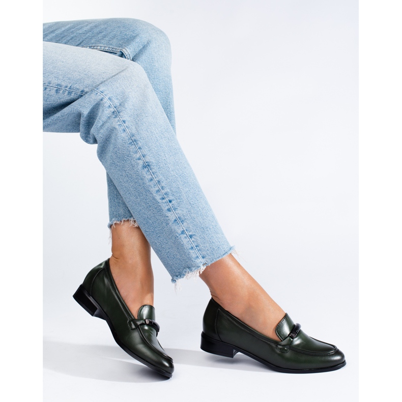 W. Potocki Mörkgröna eleganta skor från Potocki 1