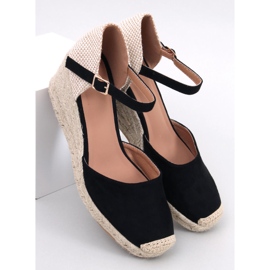 Platten Black wedge espadrilles svart 1
