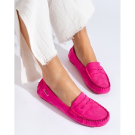 Dammocka loafers Shelovet elastisk fuchsia rosa 1