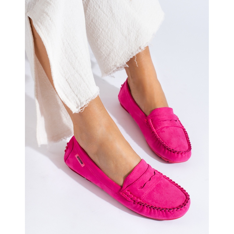 Dammocka loafers Shelovet elastisk fuchsia rosa 1