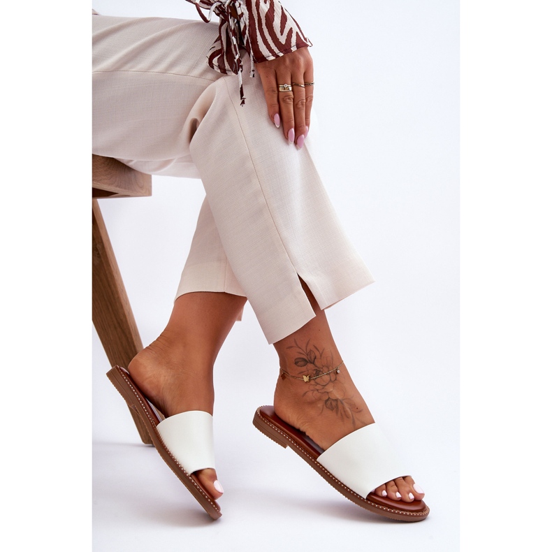 Klassiska damsandaler Vit Aphrodite 1