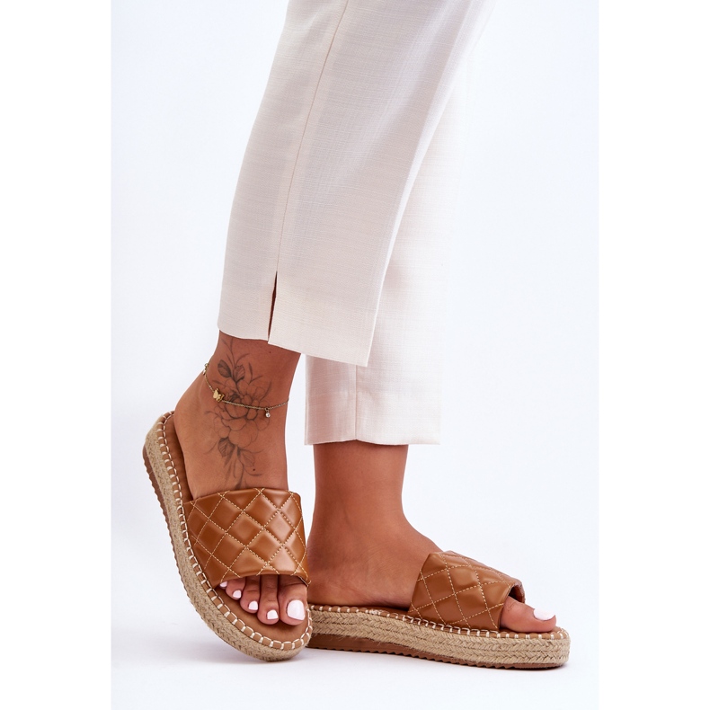 Damtofflor Camel Lullaby Platform brun 1