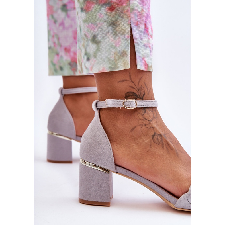 Essenza grå mocka flätade sandaler 2