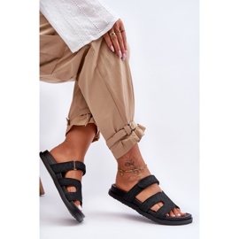 Kvinnors tofflor kardborreband Svart Jose 2