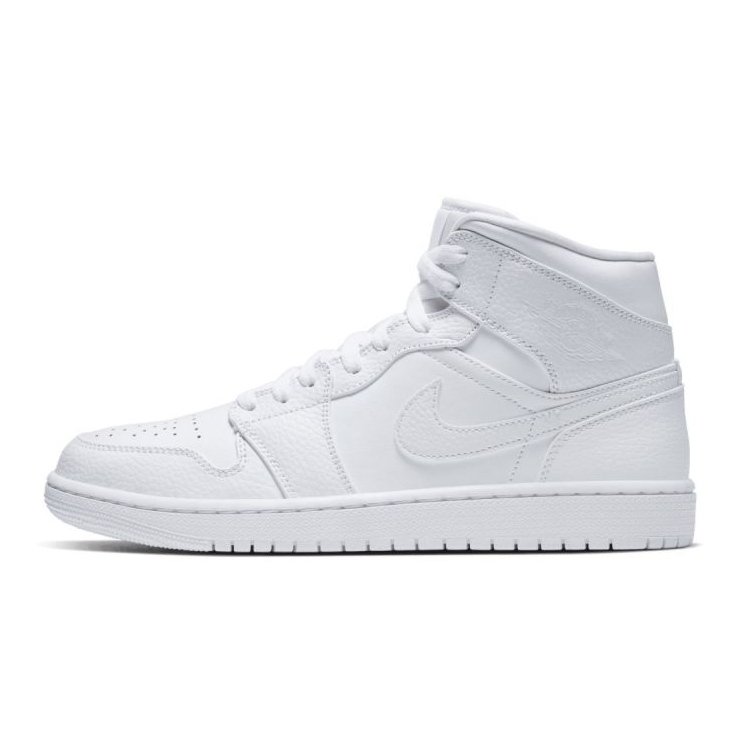Nike Air Jordan 1 Mid M 554724-130 skor vit 1