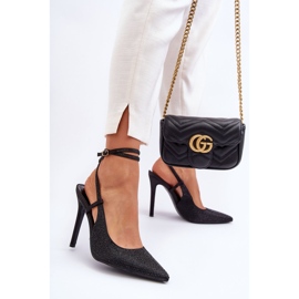 Klassiska stift dekorerade med zirkoner Svart Guda 1