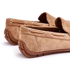 Slip-on Loafers i mocka för män Brun 3