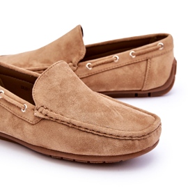 Slip-on Loafers i mocka för män Brun 1