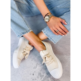 Bruni LT.BEIGE strumpsneakers för dam 2