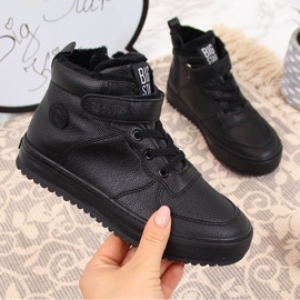 Barnsneakers isolerade svarta Big Star GG374040 1